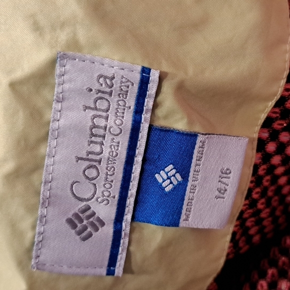 Columbia girls size 14/16 spring or fall jacket bright yellow & black - Picture 3 of 9